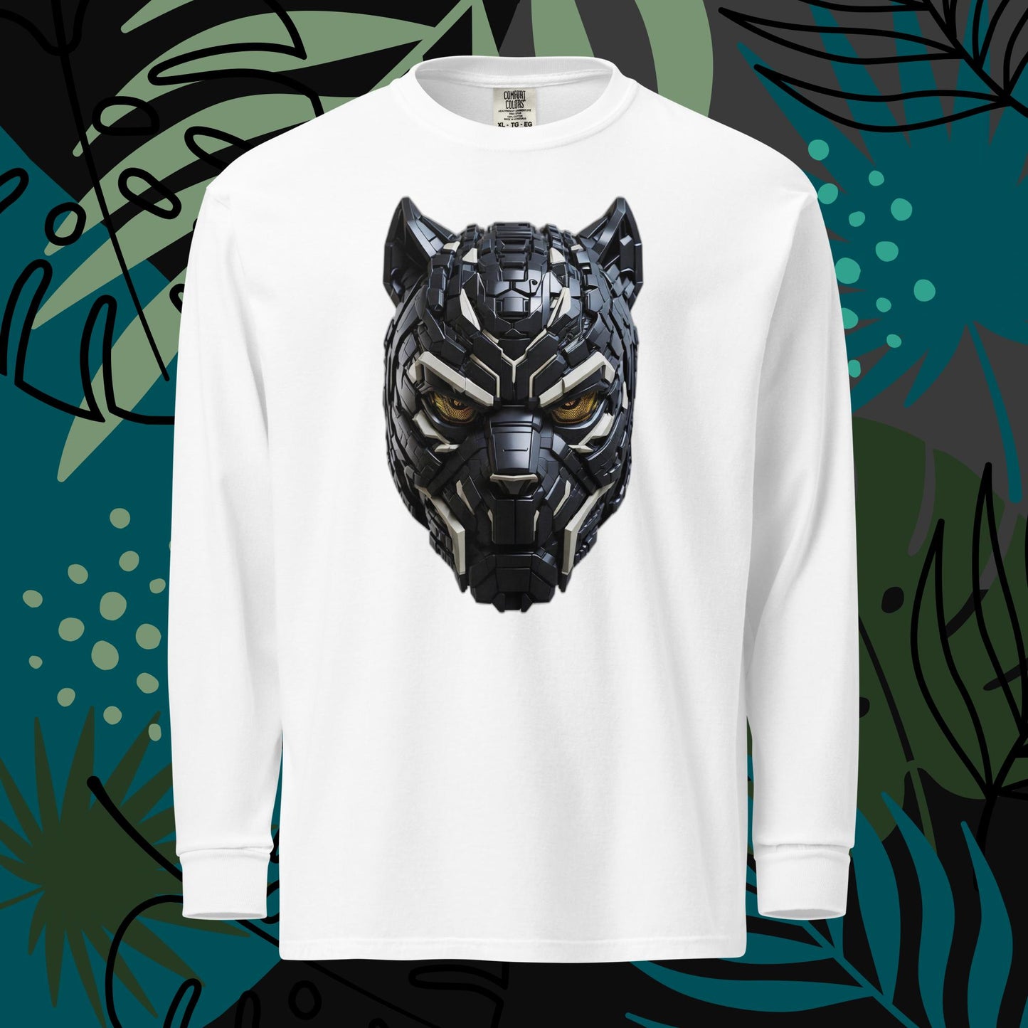 Garment-dyed heavyweight long-sleeve shirt Black Panther