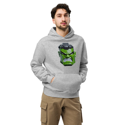 Sudadera unisex de gran tamaño con capucha Hulk