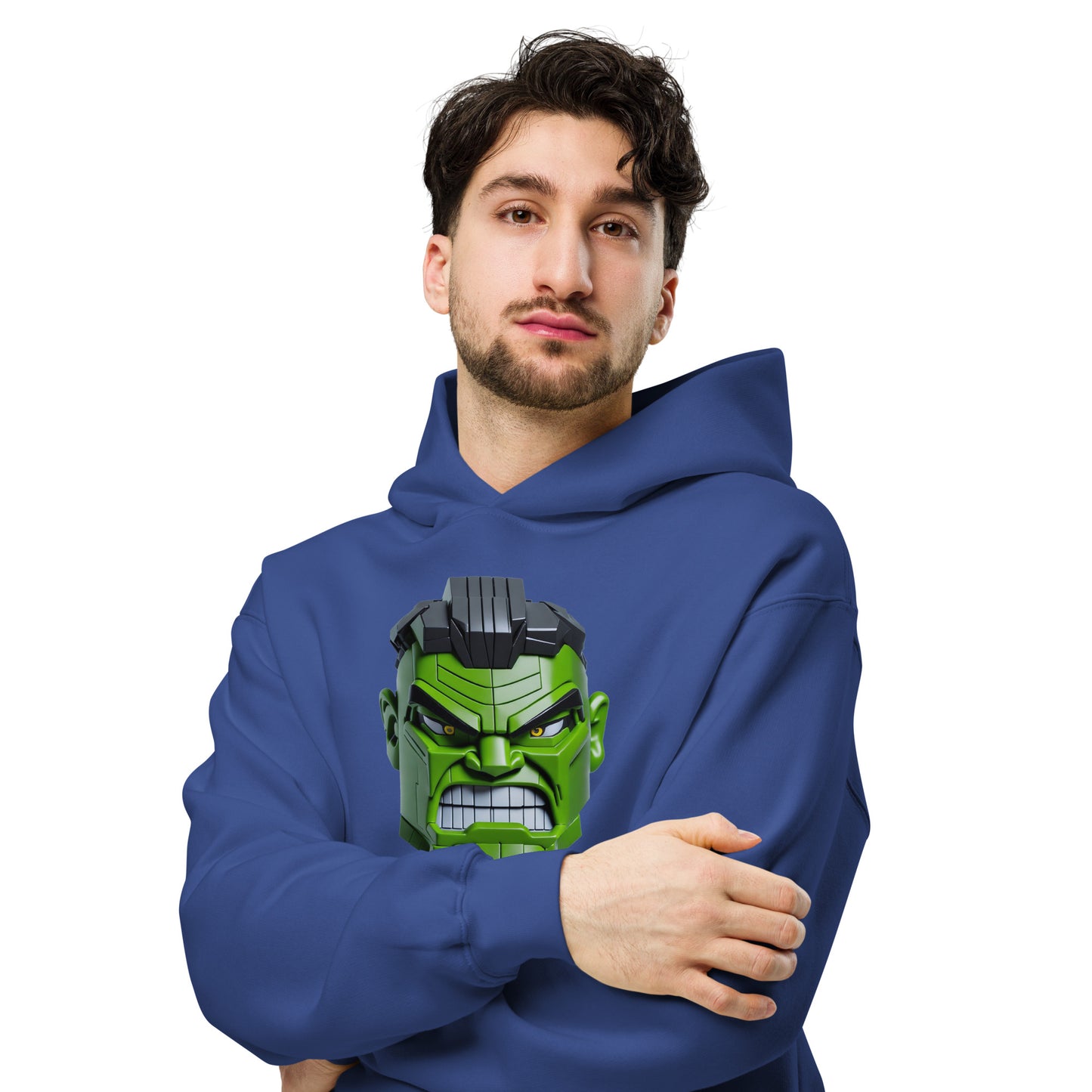 Sudadera unisex de gran tamaño con capucha Hulk