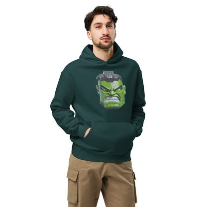 Sudadera unisex de gran tamaño con capucha Hulk