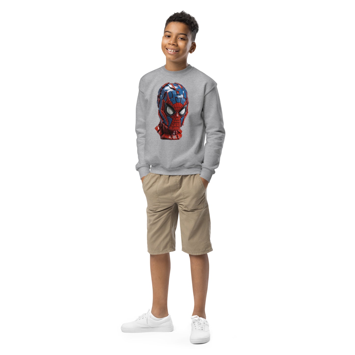 Youth crewneck sweatshirt Spiderman