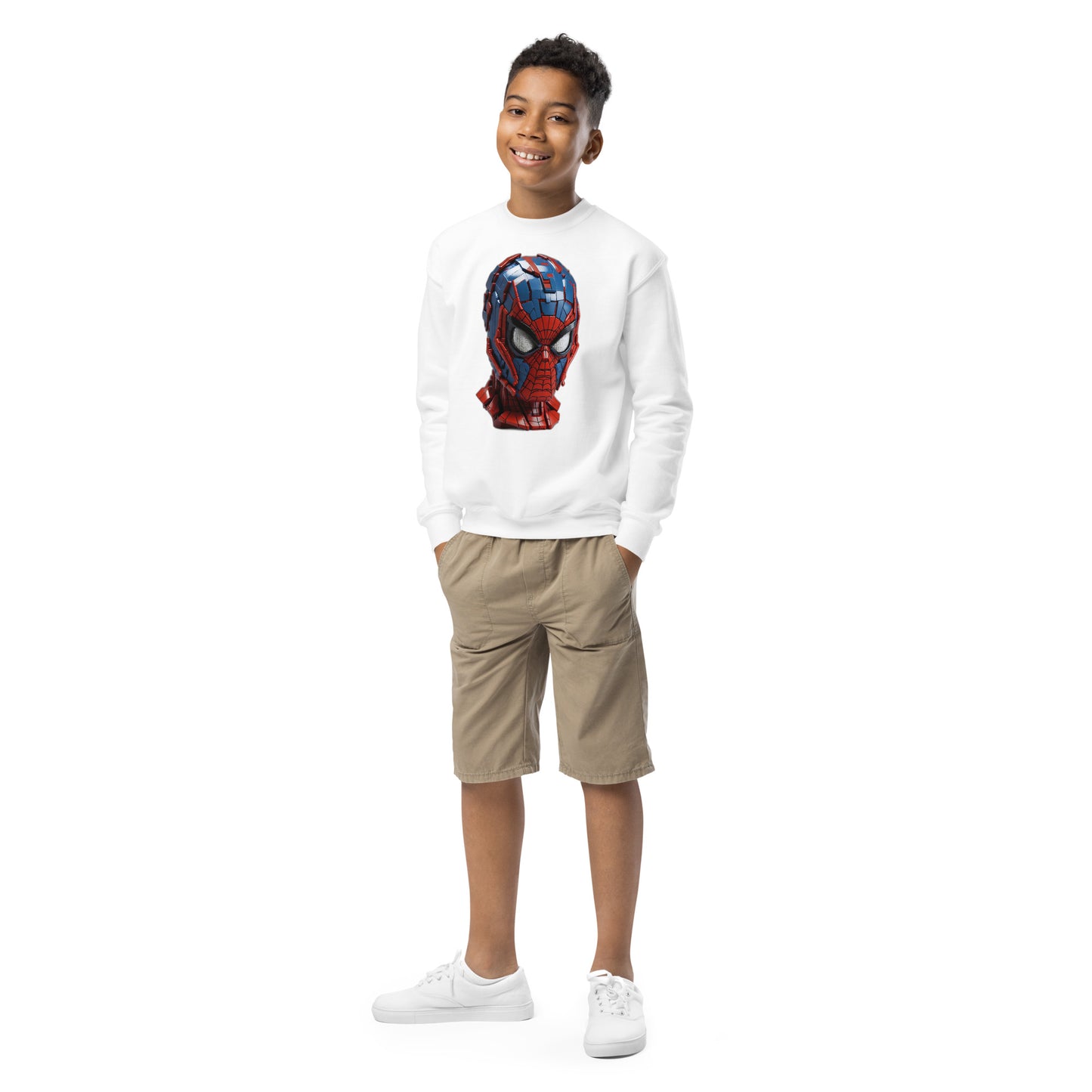 Youth crewneck sweatshirt Spiderman